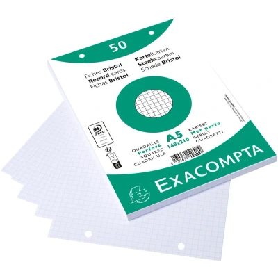 Afbeelding van Exacompta 12608E 20x 50 F.BRIST.BLANC 148