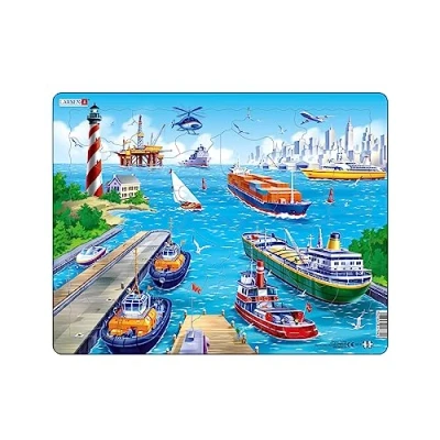 Afbeelding van Larsen Legpuzzel Maxi Haven Junior Karton 35 Stukjes