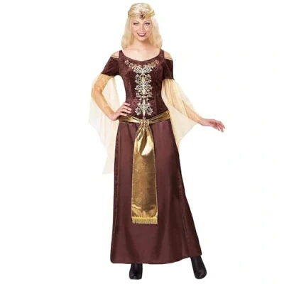 Afbeelding van Viking koningin kostuum voor vrouwen Verkleedkleding S