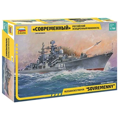 Afbeelding van Zvezda Russian Destroyer Sovremenny (Zve9054) modelbouwsets, hobbybouwspeelgoed voor kinderen, modelverf en accessoires