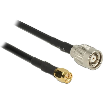 Afbeelding van SMA (m) RP TNC kabel RG58 50 Ohm / zwart 5 meter