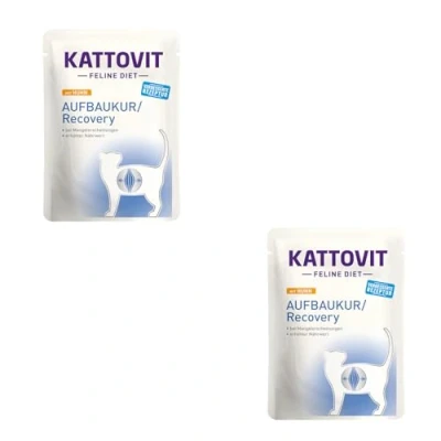 Afbeelding van 24x85g Opbouwkuur Kip Kattovit Kattenvoer nat