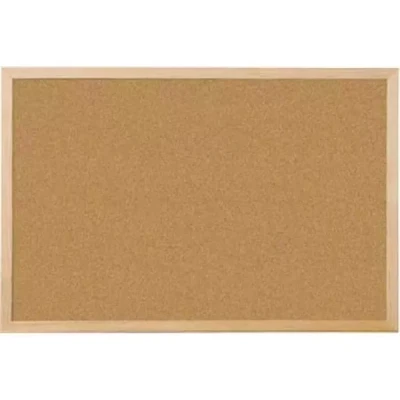 Afbeelding van Q CONNECT kurkbord met houten frame 60 x 40 cm