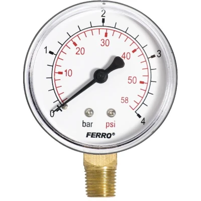 Afbeelding van MANOMETER 1/8&quot; O.A. Ø50 MM 0 4 BAR