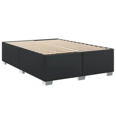 Image de vidaXL Cadre de lit sans matelas noir similicuir 140x200 cm