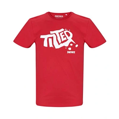 Afbeelding van Fortnite T shirt met korte mouw rood Maat S