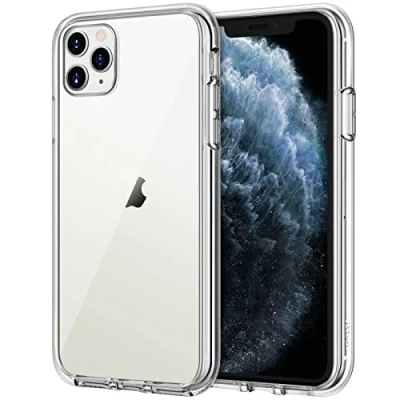 Afbeelding van JETech Hoesje voor iPhone 11 Pro Max (2019), 6,5 Inch, Anti Vergeling Schokabsorptie Transparant Bumper Case, Krasvrije Achterkant (Transparant)