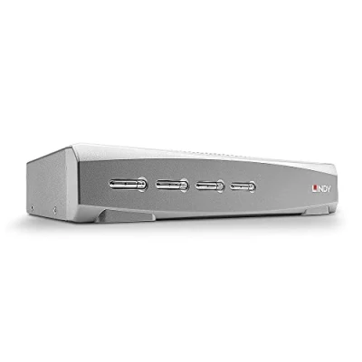Afbeelding van Lindy KVM / audioschakelaar 4 x audio 1 lokale gebruiker desktop