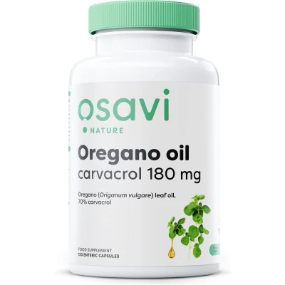 Afbeelding van Osavi Oregano Olie 70%+ Gestandaliseerd Carvacrol 120 Enterische Capsules