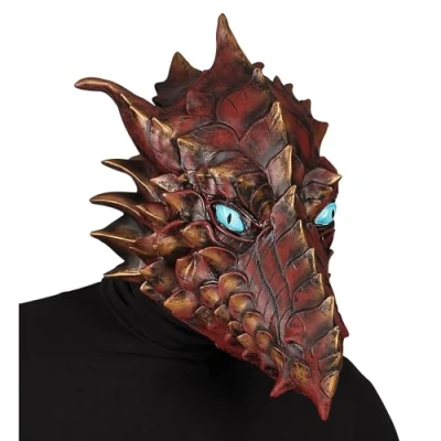 Afbeelding van Widmann Draak Kostuum Masker Vuurspuwende Brons Halloween Verkleedkleding
