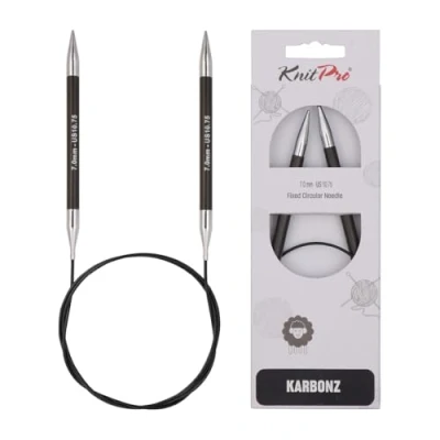 Afbeelding van KnitPro Karbonz rondbreinaalden 60cm 7.00mm.