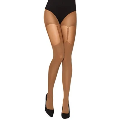 Afbeelding van Merry Style MS GB 260 Dames Panty 60 DEN Overknee Look Polyamide Cappuccino XL