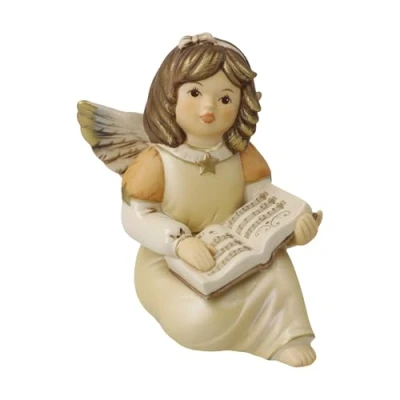 Afbeelding van Goebel Kerst Decoratief beeld Engel Muziekles Aardewerk 10cm