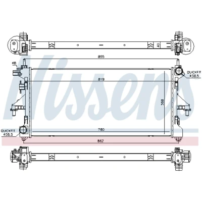 Afbeelding van Nissens Radiateur 617879