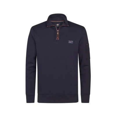 Afbeelding van Petrol Industries HALF Prairie DU Chien Sweater, Heren, Maat: Small, Royal navy