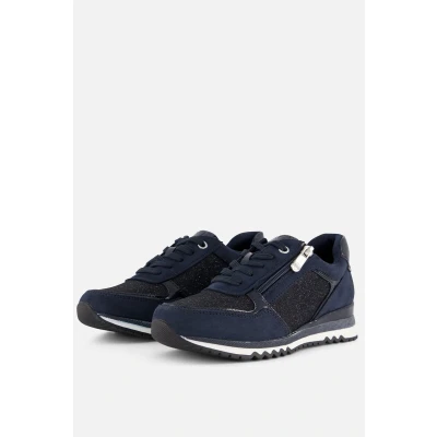 Afbeelding van Marco Tozzi Sneakers zwart Textiel Dames Maat 38