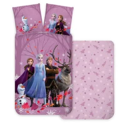 Afbeelding van Frozen dekbedovertrek paars 100 x 135 cm 40 60 (katoen)