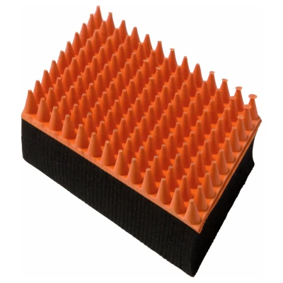 Afbeelding van Beaubeau Rubber Borstel Verzorging 18x6.6x2.4 cm Rood Zwart
