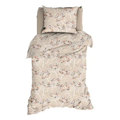 Afbeelding van Satin d&#039;Or Steffi Dekbedovertrek Eenpersoons 140x200/220 cm Beige