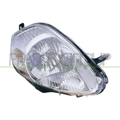 Afbeelding van PRASCO FT3424803 Koplampen rechts H4 Geel voor rechtsrijdend verkeer Met elektromotor regelmotor LWR FIAT: Grande Punto Hatchback