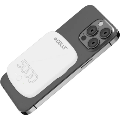 Afbeelding van Celly MAGPB5000PROWH, 5000 mAh, Draadloos opladen, Wit
