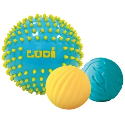 Image de Coffret 3 Balles Sensorielles Bleu