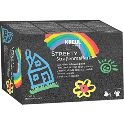 Afbeelding van Stoepkrijtverf Diverse kleuren Kreul Streety 6