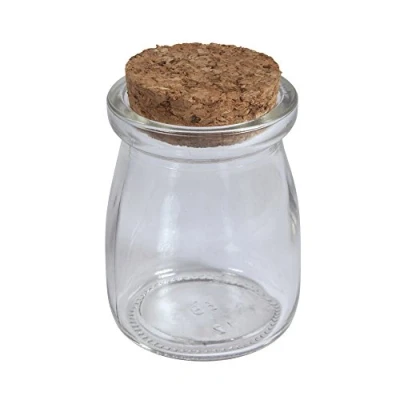 Afbeelding van Rayher Hobby 46213000 glazen pot met kurkdeksel, 5 cm ø, gesorteerd, 7 cm, 100 ml,