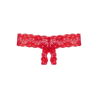Afbeelding van Underneath Kyra String Met Open Kruisje Rood