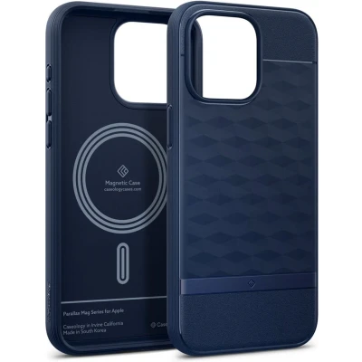 Afbeelding van CASEOLOGIE PARALLAX MAG MAGSAFE IPHONE 15 PRO MAX MIDDERNACHTBLAUW