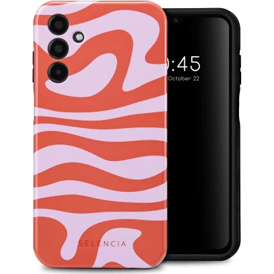 Afbeelding van Selencia Hoesje Geschikt voor Samsung Galaxy A15 (5G) / (4G) Vivid Backcover Dream Swirl Pink