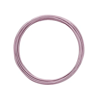 Image de Vaessen Creative Fil en aluminium, rose, 1,5 mm x 5 m, pour bricolage, décoration, fleuristique, bijoux m Flexible 500 0,15 cm