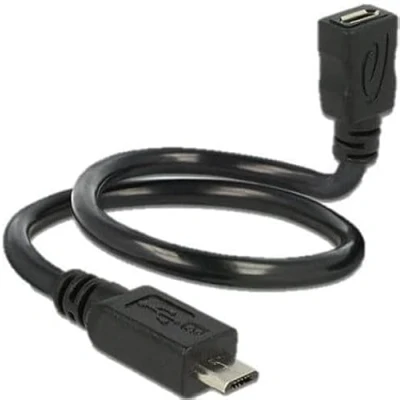 Afbeelding van Delock USB2.0 Vorm Adapterkabel MicroB, 35cm (0.35 m, USB 2.0), kabel