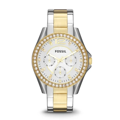 Afbeelding van Fossil dames Riley horloge ES3204 in de kleur Zilver