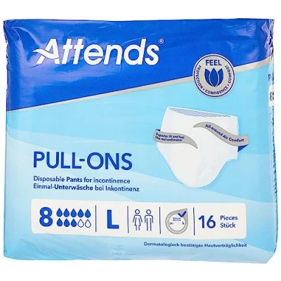 Afbeelding van ATTENDS Pull Ons 8 Large 1 pak van 16 stuks