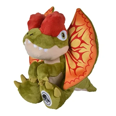 Afbeelding van Universal Jurassic World Dilophosaurus Dinosaurus 25 cm Pluche Groen/Rood Alle Leeftijden Knuffel