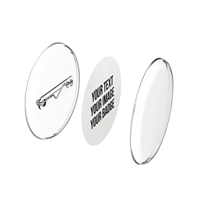 Afbeelding van 50 stuks 30 mm badges zonder knoopmachine Badgeset met spelden en A4 papier