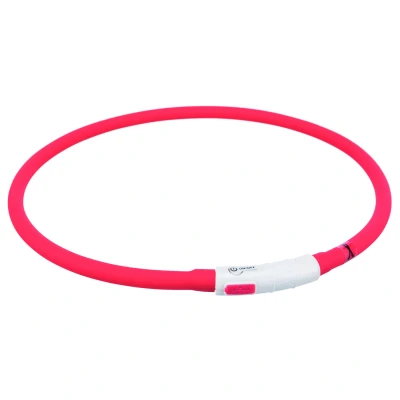 Afbeelding van Trixie Halsband Usb Flash Light Lichtgevend Oplaadbaar Rood 70X1CM (388597)