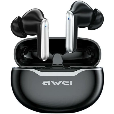Afbeelding van AWEI Bluetooth 5.3 T50 TWS hoofdtelefoon + dockingstation zwart/zwart