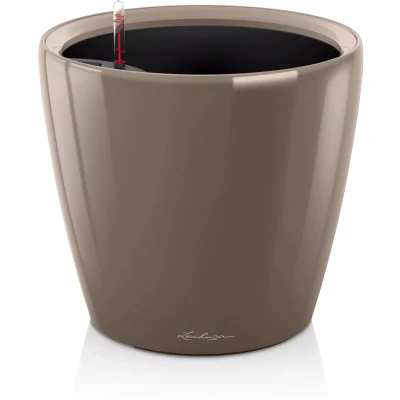 Afbeelding van Lechuza Classico premium 28 Taupe hoogglans
