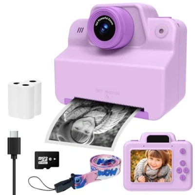 Afbeelding van Instant digitale camera voor kinderen, paars