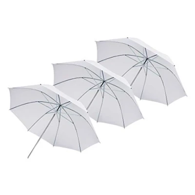 Afbeelding van BRESSER SM 02 Paraplu wit diffuus 84 cm 3 stuks