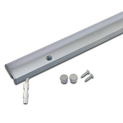 Afbeelding van LED meubelverlichting ModuLite F, aluminium, 60 cm, 3.000 K, aluminium