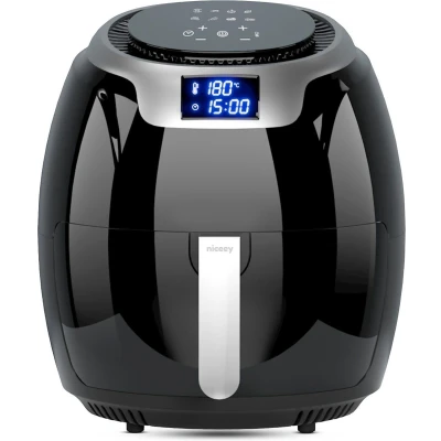 Afbeelding van Niceey Airfryer XXL Heteluchtfriteuse 1800W 8,0L Incl. Kookboek Zwart