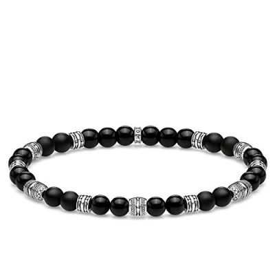 Afbeelding van Thomas Sabo Armband 925 sterling Zilver 155 Zwart / 32011379