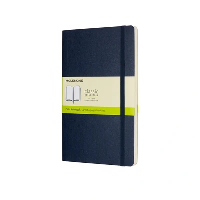 Image de Carnet blanc grand format souple saphir