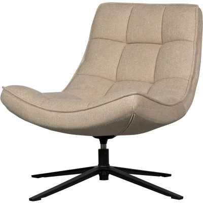 Afbeelding van WOOOD Maudi Draaifauteuil Polyester Naturel 84x74x86
