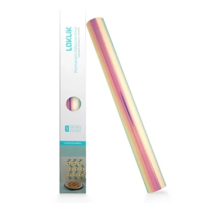 Afbeelding van LOKLIK Paarse vinylrol, permanent, holografisch, textielstoffen, 1 stuk, 30,5 x 180 cm, SG JST 0783 US L B2B, standaard