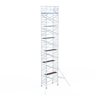 Afbeelding van Euroscaffold professionele rolsteiger 135x250x14.20m werkhoogte carbondeck lichtgewicht