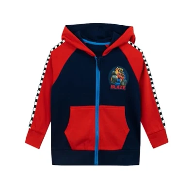 Afbeelding van Blaze en de Monster Machines jongens Hoodies Truck voor Leeftijden 18 maanden tot 8 jaar, Rood